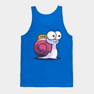 Slow Snail TAXI  No reason to rush Tank Top